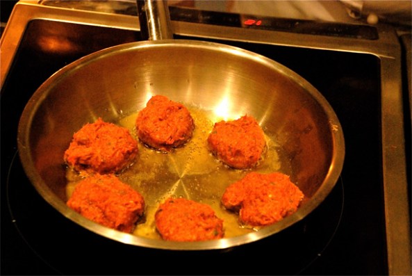 Galawati kabab in the making