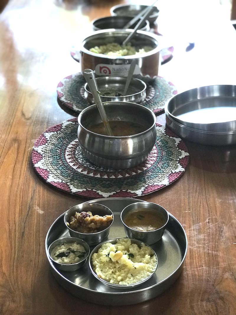 Breakfast platter on Pongal Day
