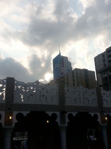 Emirates Towers at the backdrop