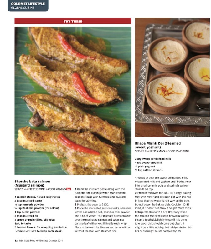 Food Safari of Bengali featuring Ishita B Saha in BBC GoodFood Middle East