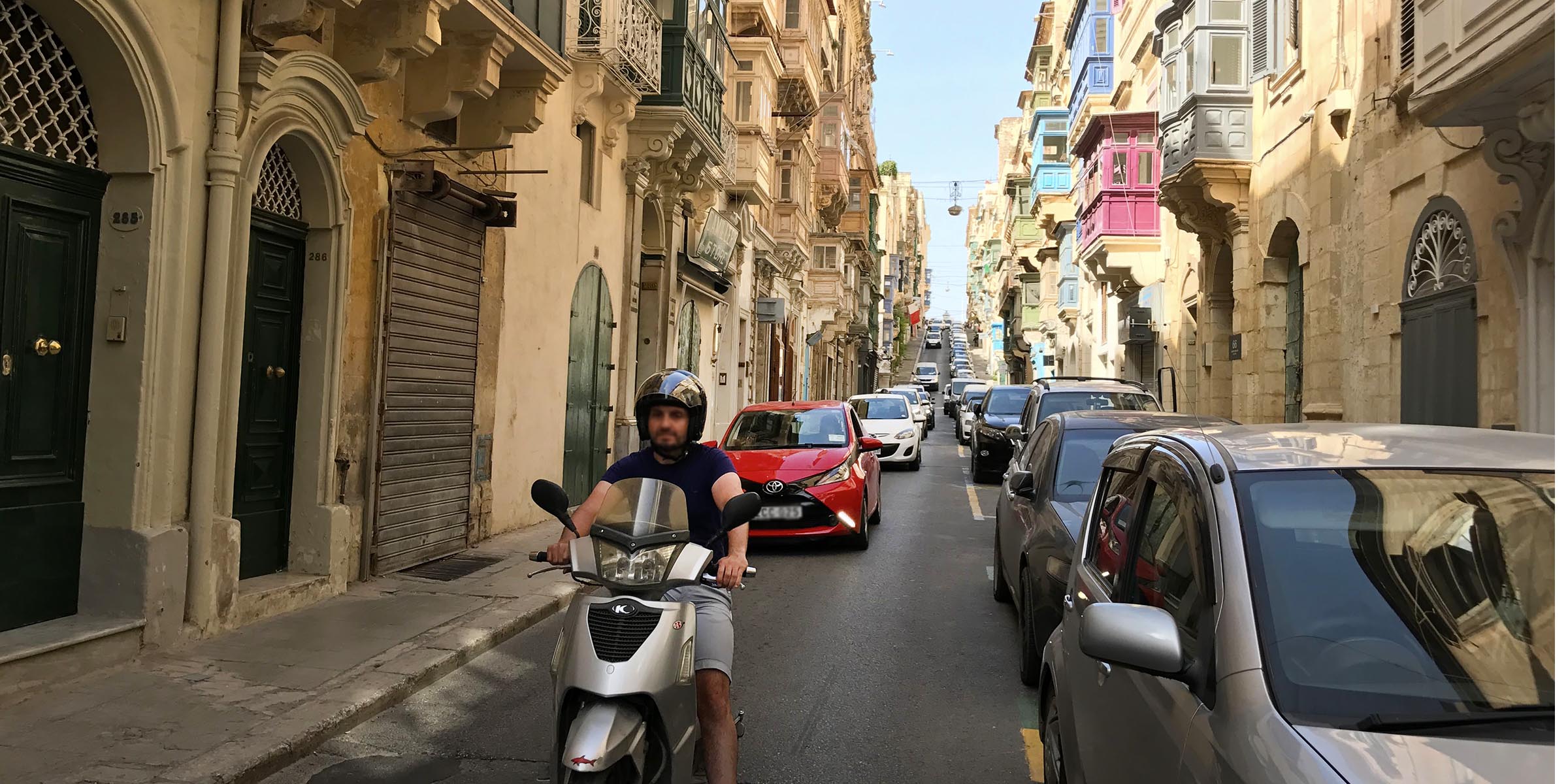 Traffic in Valletta