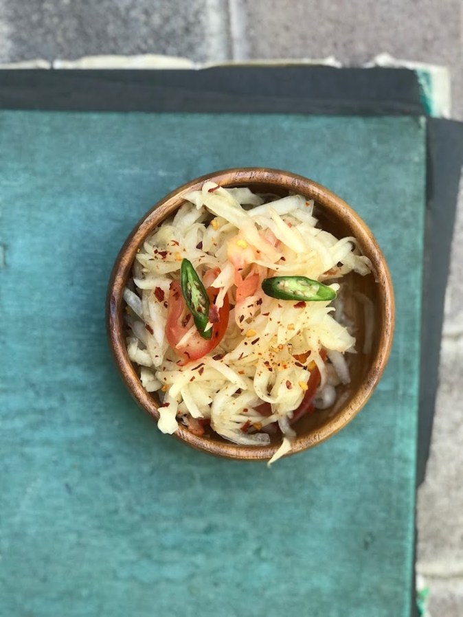 Thai Green Papaya Salad made at home