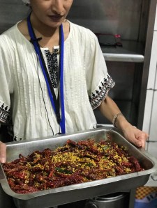 Inside the kitchen of Sangeetha Restaurant