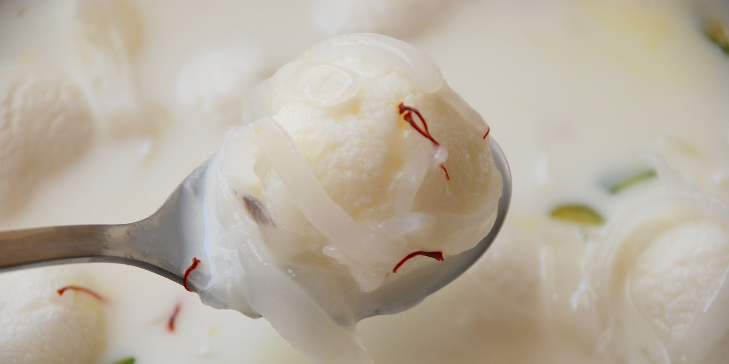 Rasgulla Macapuno - a fusion dessert with popular Bengali sweet Rasgulla and Filipino favourite Macapuno