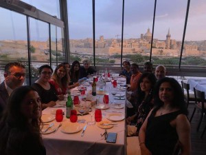 A spectacular skyline of Valletta across the harbour from The Chophouse in Valletta