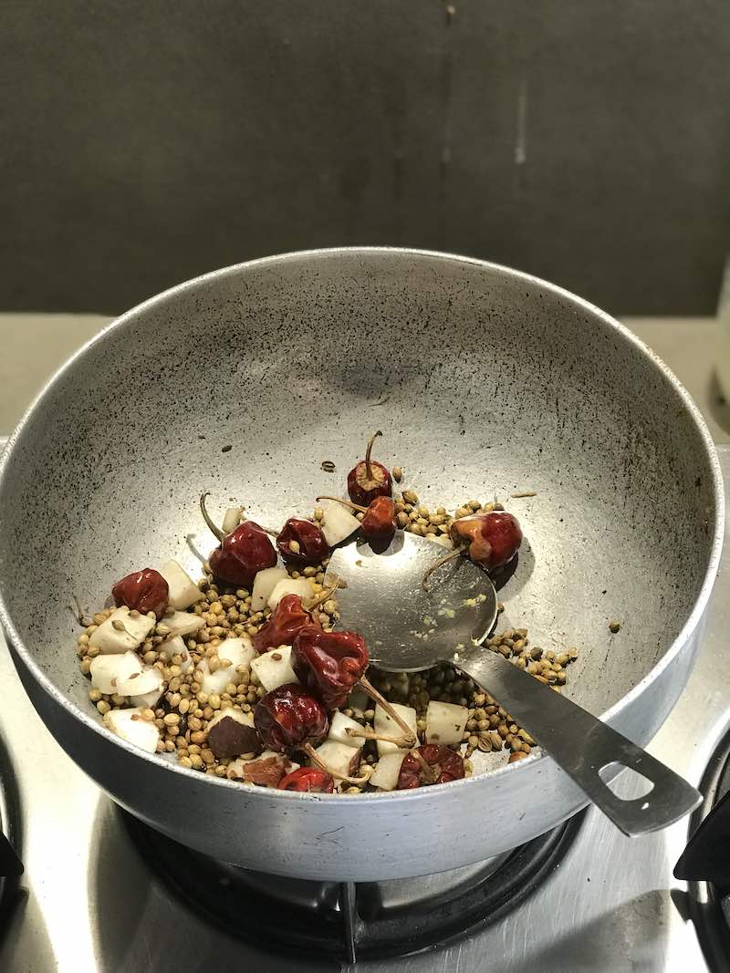 Tempering for Sambar