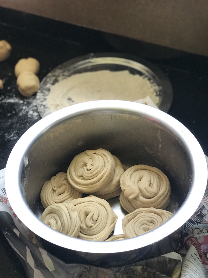 Preparing Malbari Parotta at home 