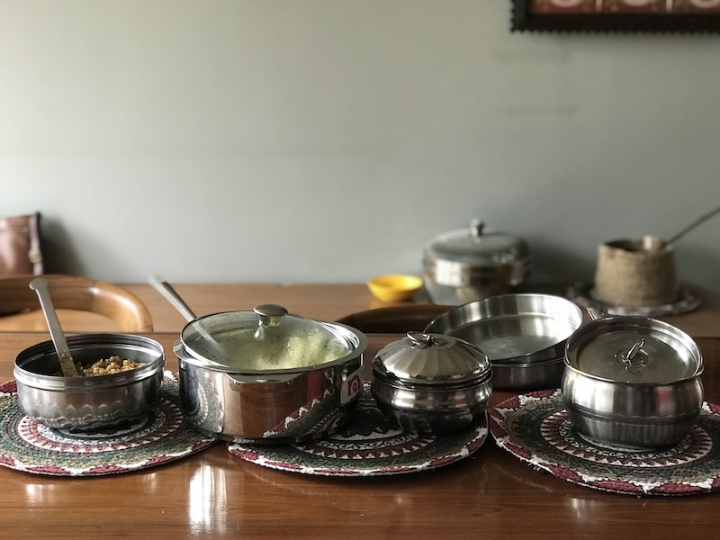 Breakfast platter on Pongal Day