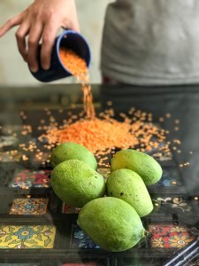Masoor Daal and Green Mangoes