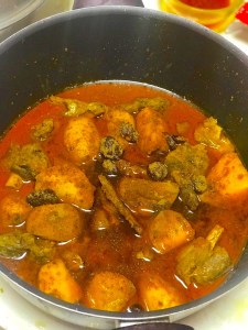 Slow cooked Mutton for Awadhi Biryani