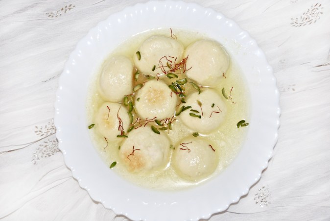 Making rasgullas at home