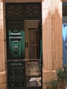 Beautiful laced curtains in doors in Birgu