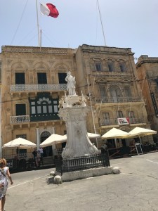 The St. Lawrenz monument in Birgu's main square