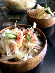 Thai Green Papaya Salad made at home