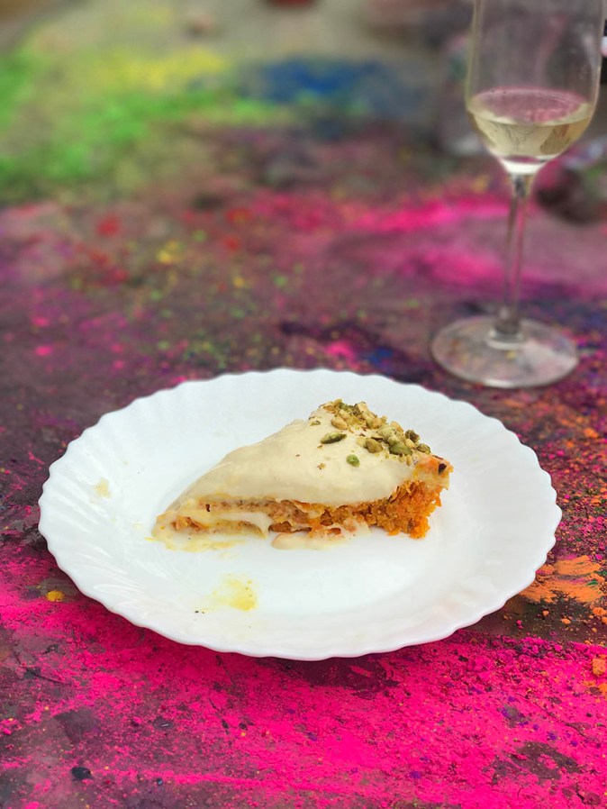 Special Dessert for Holi - Gajjar Halwa with Rabri Mousse and Shahi Tukda